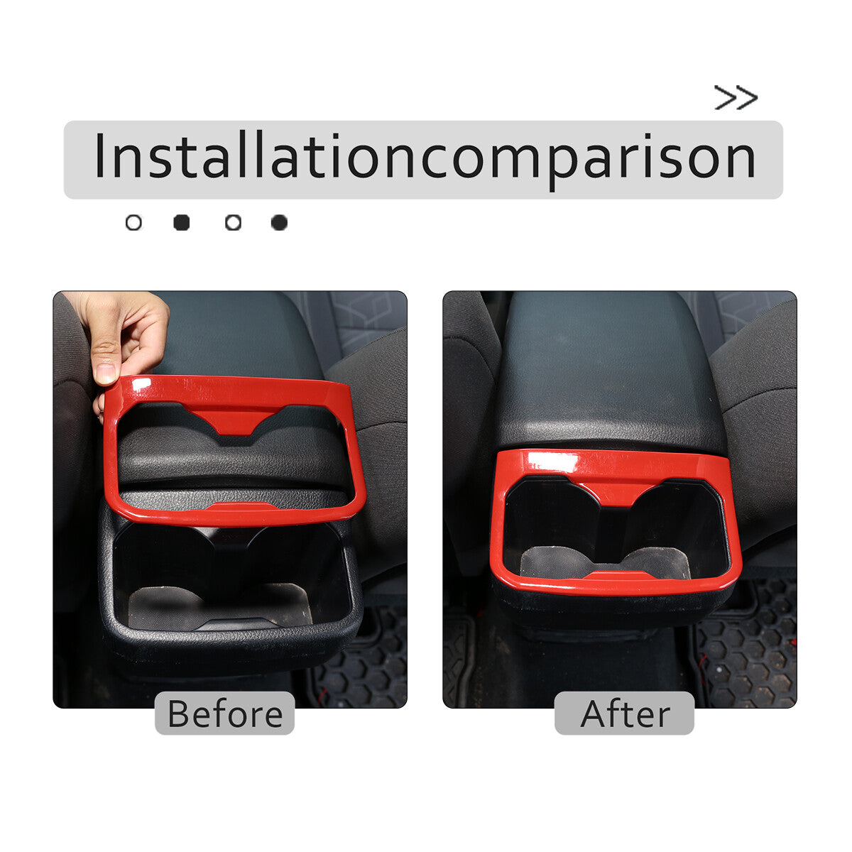 14X For Toyota Tacoma ABS Red Car Central Control Interior Accessories 2016-2022 9