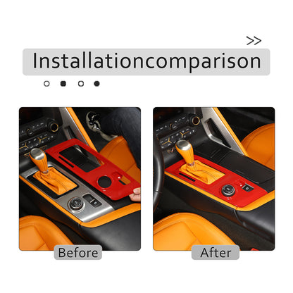 Sports Red ABS Interior Decoration Cover Trim Kit For Corvette C7 2014-19 - Styles 6-10 52
