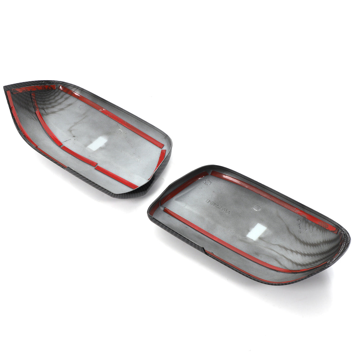 Carbon Fiber ABS Exterior Rearview Mirror Cover Trim For Nissan Titan 2016-2023 9