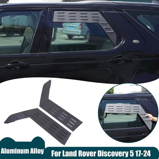 Rear Door Window Louver Air Vent Panel Trim Cover For Land Rover Discovery 5 17+ 1