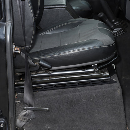 Black Steel Front Seat Adjustment Bracket Trim For LR Defender L316 2004-2018 18