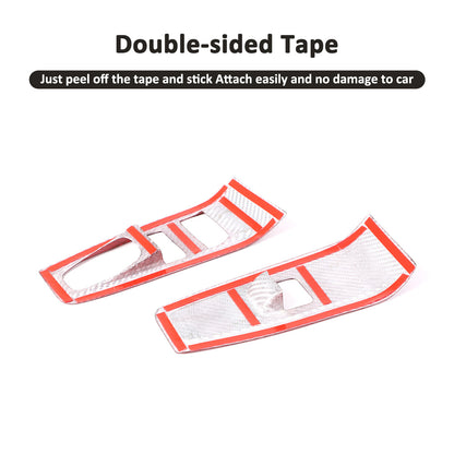 Red Real Carbon Fiber Interior Center Console Trim Set Kit For Subaru BRZ 22+ 76