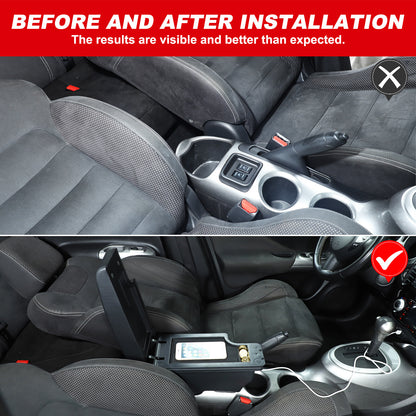Center Console Armrest Storage Box Black Central Container For Nissan Juke 10-19 22