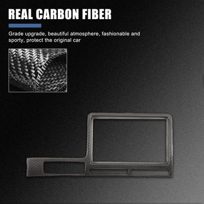Matte Real Carbon Fiber Center Console Navigation Trim For Nissan GTR R35 08‑16 17