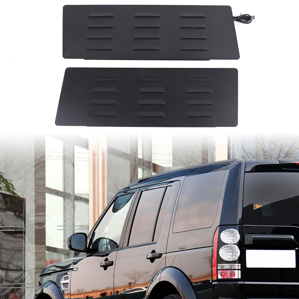 Aluminum Rear Air Vent Louver Trim For Land Rover Discovery 3/4 L319 2004-2016 1