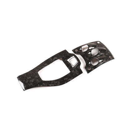 Forged Carbon Fiber Console Gear Shift Switch Button Panel For Ferrari 458 11-16 8