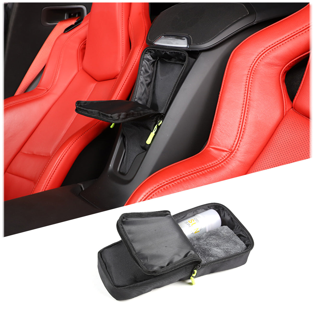 Center Console Seat Frunk Rear Trunk Storage Bag Tray For Corvette C8 20-26 77