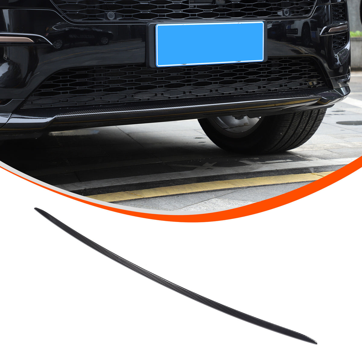ABS Carbon Fiber Front Center Bumper Trim For LR Range Rover Sport L461 2023+ US 3
