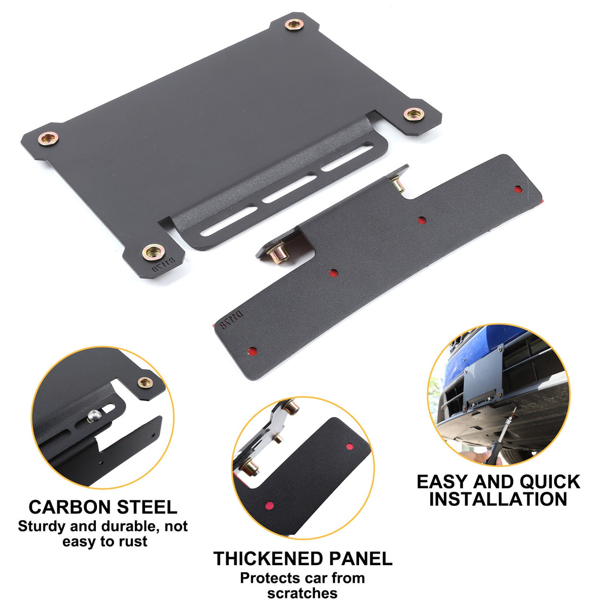 Carbon Steel Front License Plate Bracket For Subaru WRX 2022+ US Version US 7