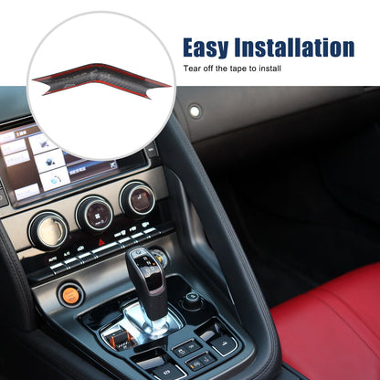 Real Carbon Fiber Right L-Shaped Gear Shift Trim For Jaguar F-Type X152 2013+ 10