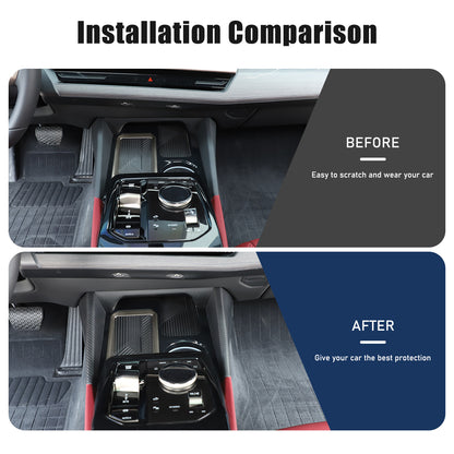 Matte Carbon Fiber Inner Console Side Panel Trim For BMW 5 Series G60 i5 2024+ 13