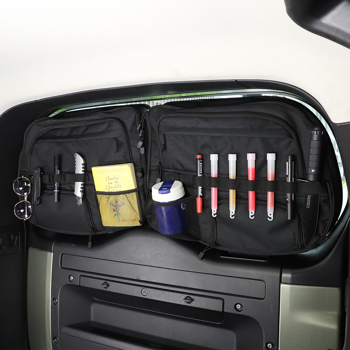 Tailgate Rear Door Cargo Trunk Storage Bag Organizer For Land Rover Defender 20+ 5