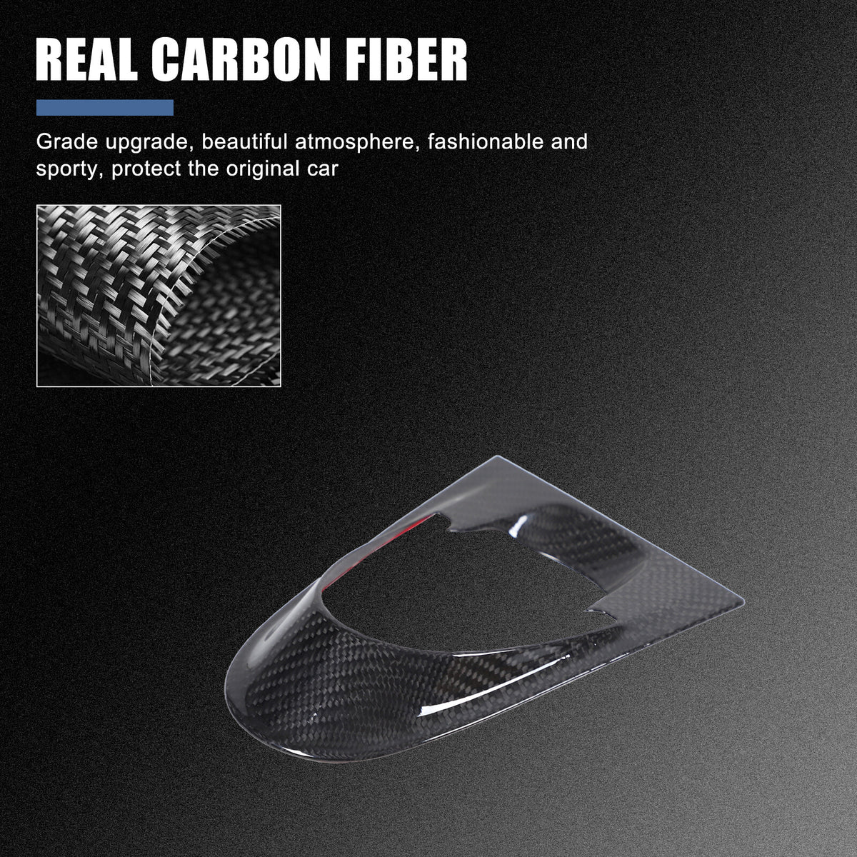 Real Carbon Fiber Dash Clock Base Trim Overlay For Porsche Panamera 971 17-23 US 11