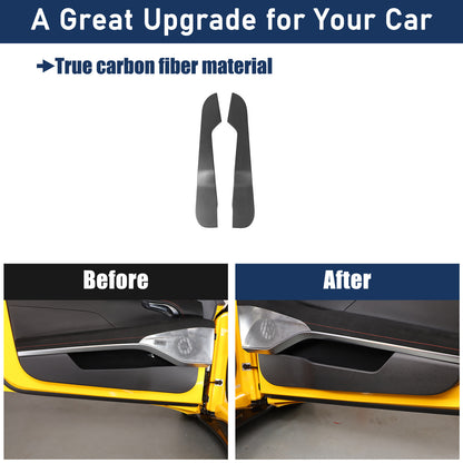 Matte Real Carbon fiber Interior Door Anti-Kick Trim Cover For Lotus EMIRA 22-25 3