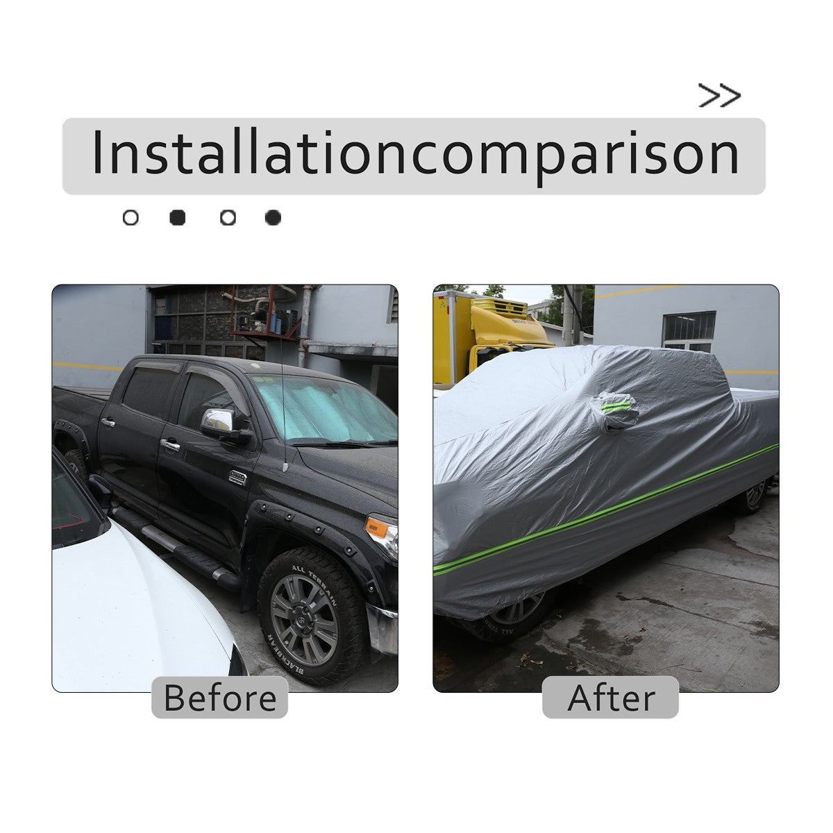 Full Car Cover Outdoor Waterproof Sun Heat Resistant For Toyota Tundra 2007-2021 6