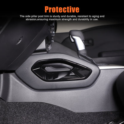 Glossy Black Center Console Side Armrest Frame Trim For Nissan Frontier 2022+ US 12