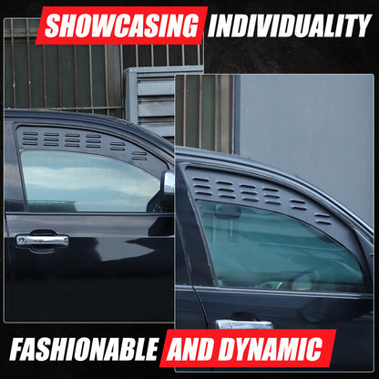 Black Alloy Front Window Louver Shutter Cover Trim For Toyota Tundra 2014-21 US 11