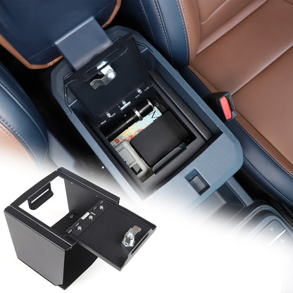Interior Console Lock Security Storage Vault Safe Box For Ford Maverick 2022 2