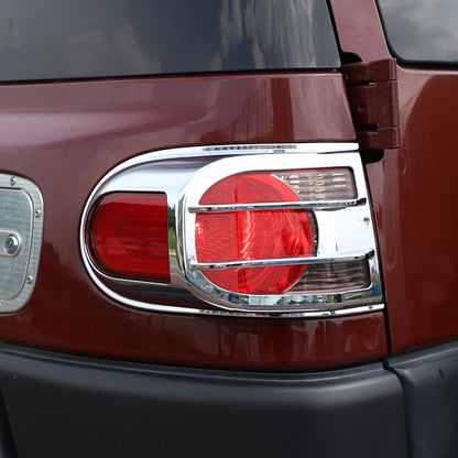Chrome Silver Rear Tail Light Lamp Cover Trim For 2007-2014 Toyota FJ Cruiser 24