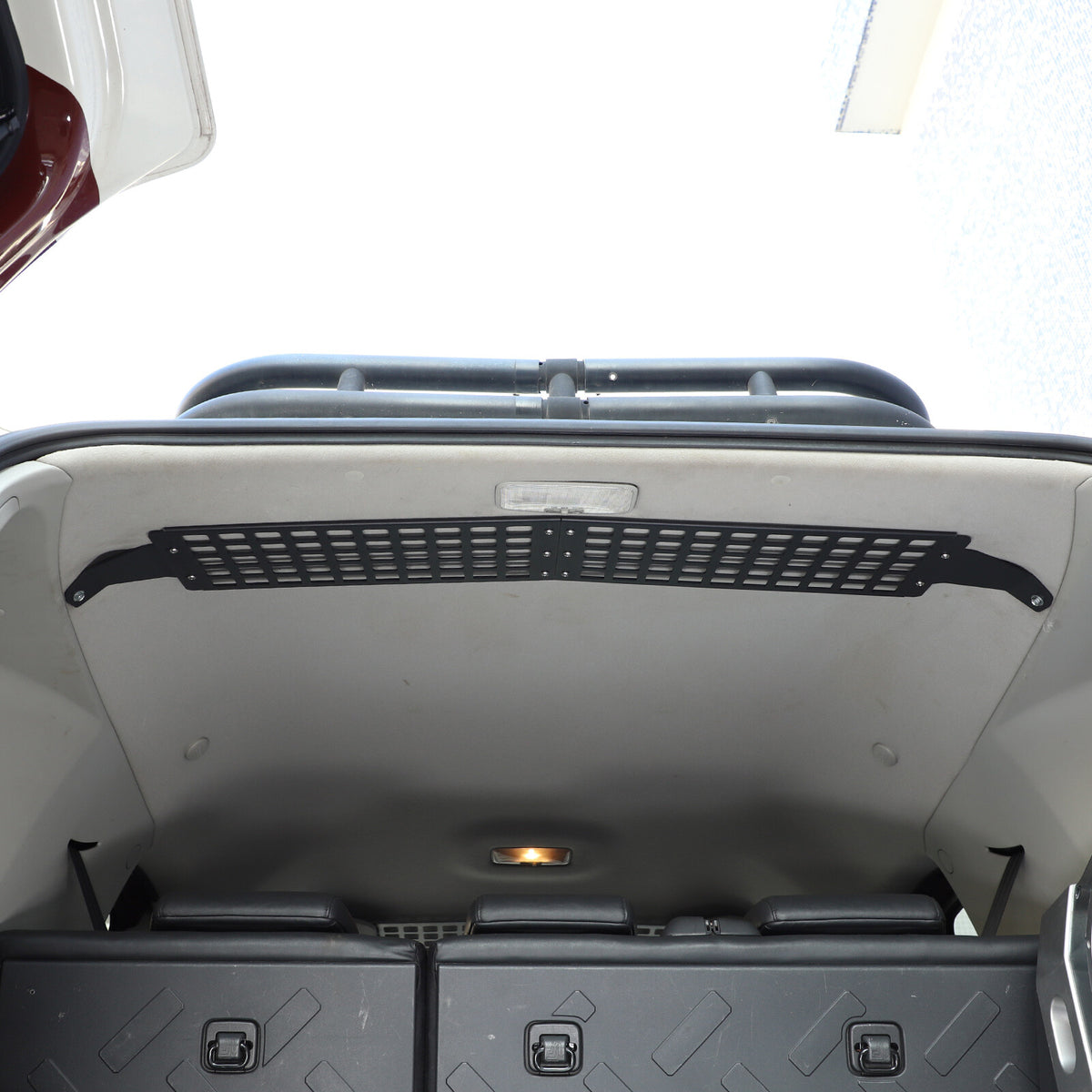Black Alloy Trunk Roof Molle Storage Panel Rack For Toyota FJ Cruiser 2007-2021 10