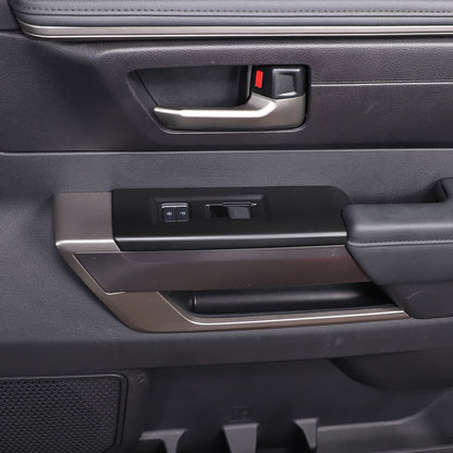 Matte Black ABS Interior Decoration Cover Trim Kit For Toyota Tundra 2022-26 US - Variants 26-29 42