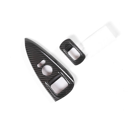 ABS Carbon Fiber Center Console Interior Trim Cover Full Set Kit For Corvette C6 - Styles 6-10 37