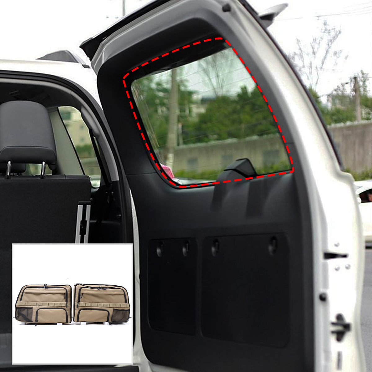 Tailgate Rear Trunk Storage Bag For Toyota Land Cruiser Prado LC/FJ150 10-17 3
