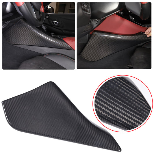 Real Carbon Fiber Center Console Left Side Panel Trim Cover FOR Supra 2019-2024 1
