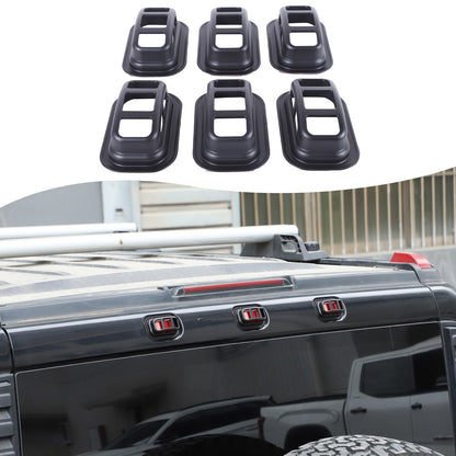 Matte Black ABS Roof Light Cover For Hummer H2 2003-2009 2
