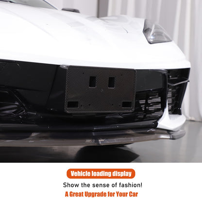 Carbon Fiber ABS Front License Plate Bracket For Corvette C8 20+ OE: 86801045 US 17