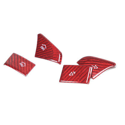 Red Real Carbon Fiber Interior Full Decor Cover Trim Kit for Corvette C8 2020-25 - Variants 21-25 35