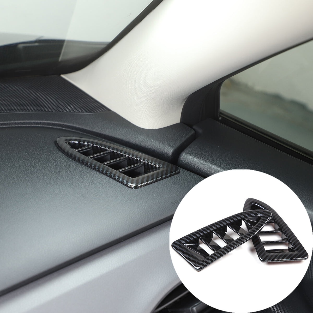 Carbon Fiber ABS Interior Accessories Kit Cover Trim For Subaru Crosstrek 2024 9