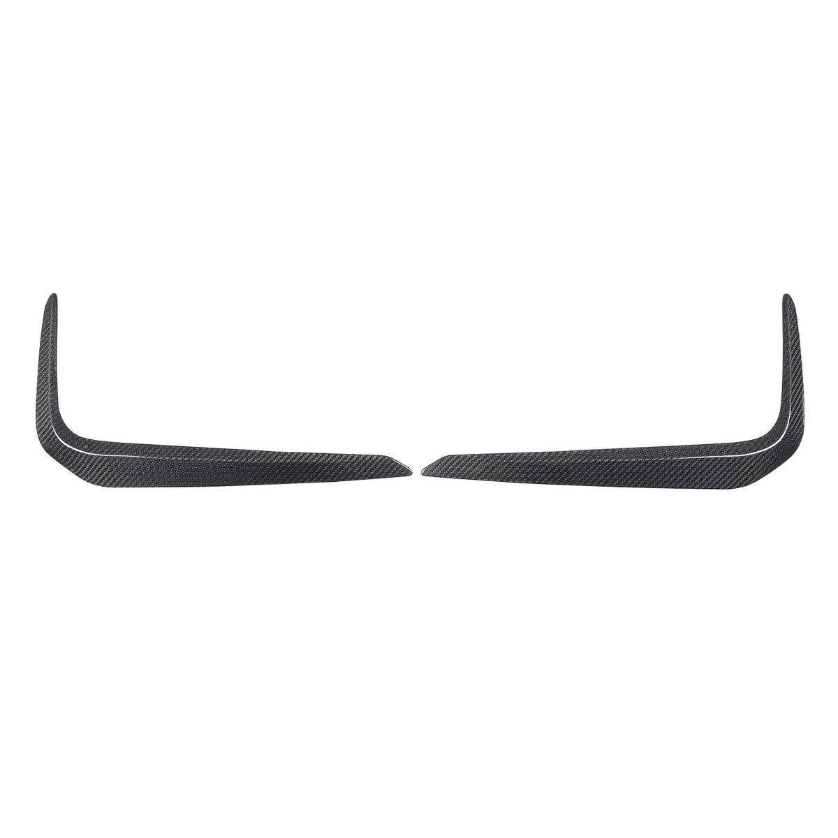 Real Carbon Fiber Front Fog Light Lamp Strip Trim For BMW 5 Series G30 2018-2020 5