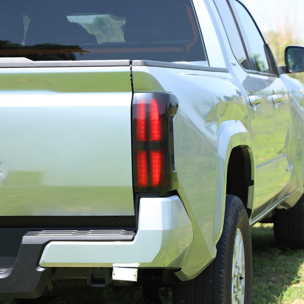 Smoked Tail Light Cover Blackout Overlay Len Guard For Toyota Tacoma 24+ 18