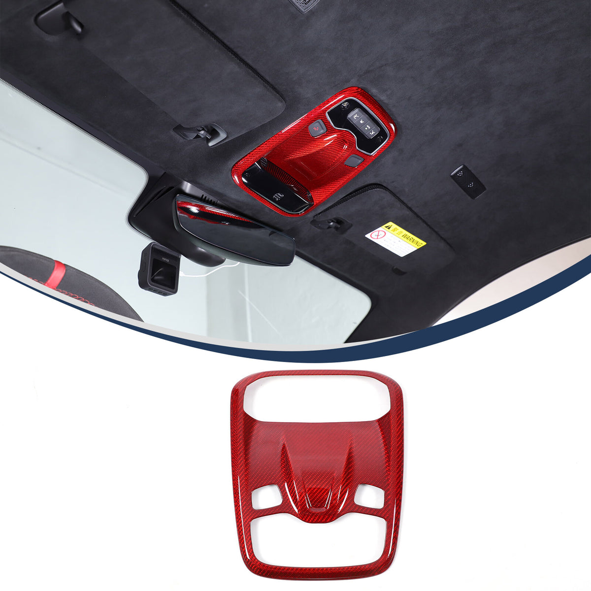 Red Real Carbon Fiber Interior Exterior Conosle Trim Cover For Lotus EMIRA 21-25 112