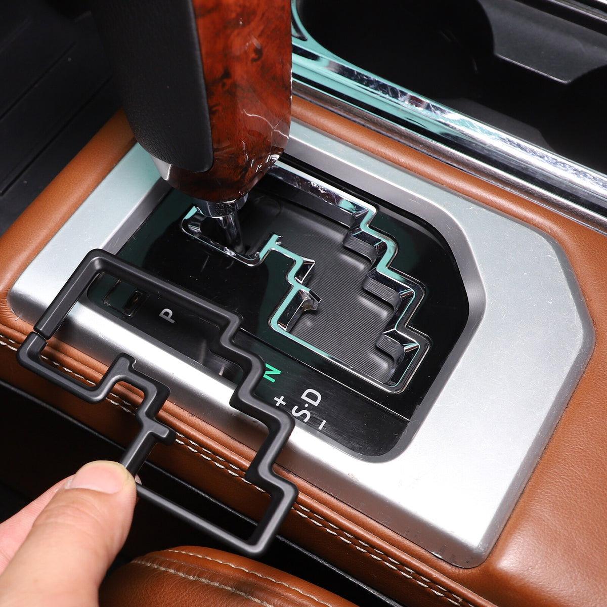 Matte Black Interior Center Console Trim Cover Kit Set For Toyota Tundra 14-21 - Styles 11-11 11