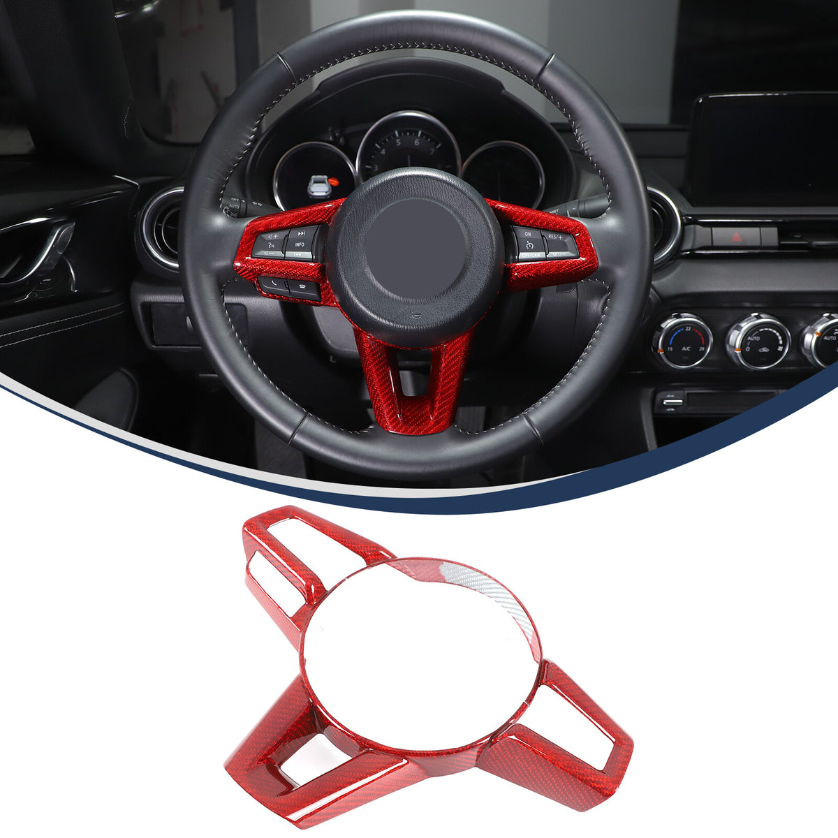 Red Real Carbon Fiber Interior Full Interior Trim For Mazda MX-5 Miata 2016-2026 - Variants 1-5 14