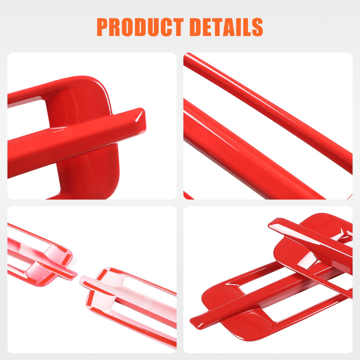Sport Red ABS Side Fender Trim Cover For Cadillac Escalade 2007-2014 7