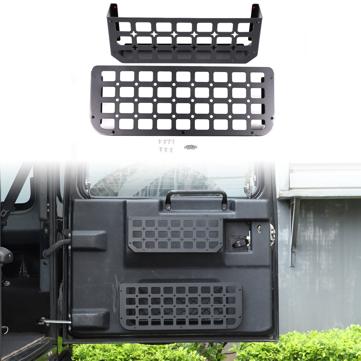 Tailgate Molle Panel Storage Basket For Land Rover Defender L316 2004-2018 38
