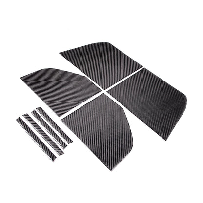 Soft Carbon Fiber Inner Door Anti-Kick Panel Cover Trim For Ford Maverick 2022+ 10
