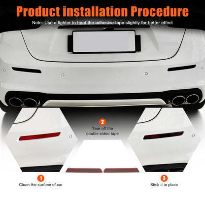 Smoked Black Rear Fog Tail Light Lamp Cover Trim For Maserati Ghibli 18-23 US 5