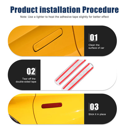 Red Real Carbon fiber Outside Door Handle Cover For Lotus EMIRA 2021-2025 16