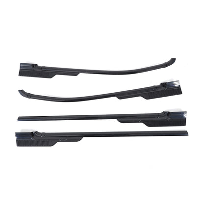 Black ABS Exterior Window Bottom Sill Trim Strip For Toyota Tacoma 2015-2022 18
