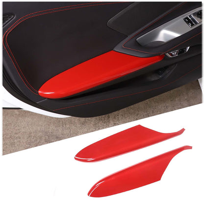 Red Full Interior Set Dash Panel Decor Cover Trim Kit For Corvette C8 2020-25 - Variants 6-10 61