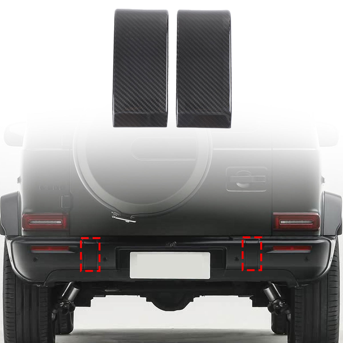 Real Carbon Fiber Front Rear Bumper Trim For Benz G-Class G550 G63 W465 25+ US 24