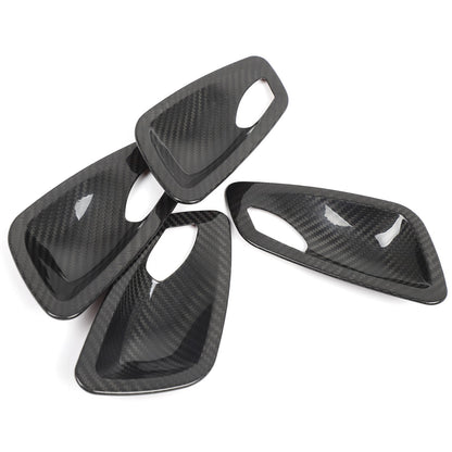 Real Carbon Fiber Inner Interior Door Bowl Trim For BMW 3 Series E90 2005-2012 12