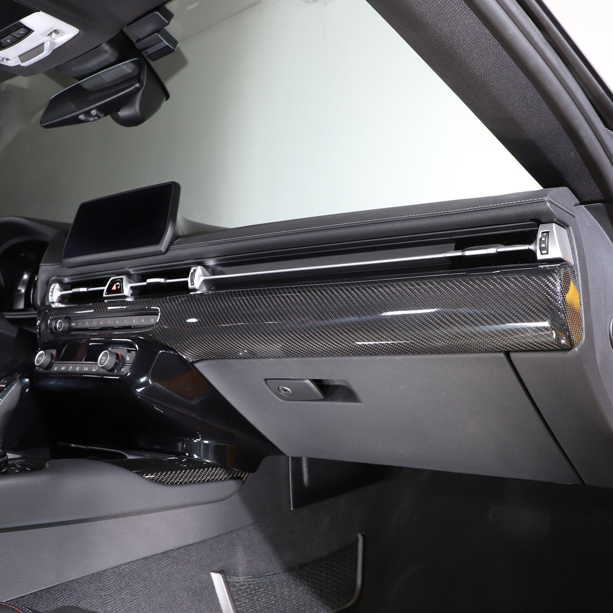 Real Carbon Fiber Center Console Dashboard Panel Trim For Toyota Supra 2019-24 14