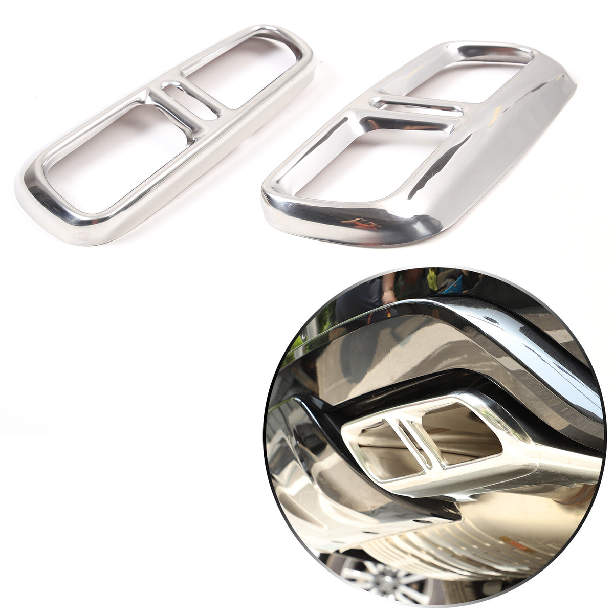 ABS Rear Exhaust Muffler Tail Pipe Cover Trim For Range Rover Sport 2023+ US 24