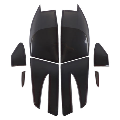 Smoked Black Rear Tail Light Guard Cover Trim Bezels For Tesla Model S 14-21 US 9