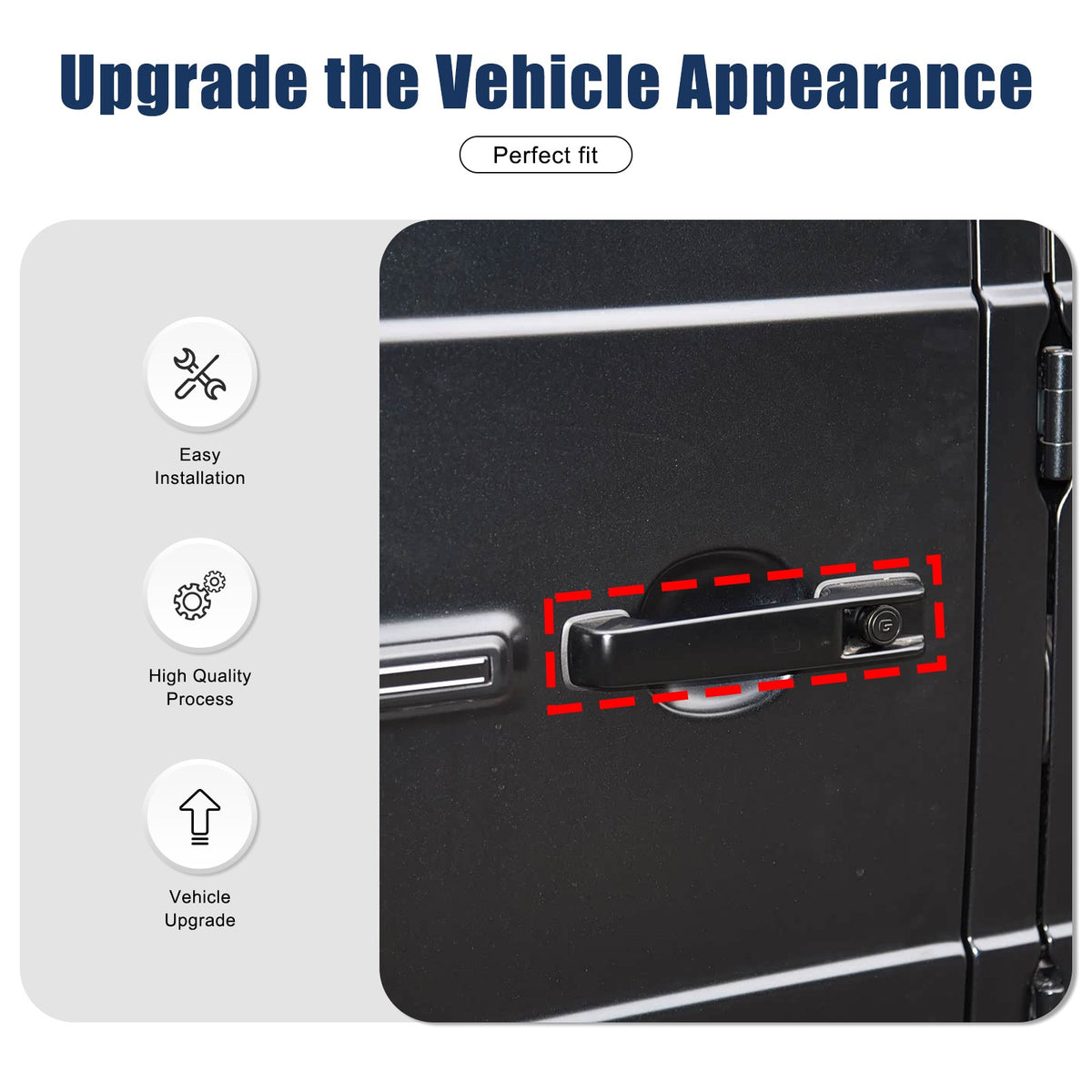 Real Carbon Fiber Exterior Keyless Door Handle Trim For Benz G-Class W465 2025+ 16